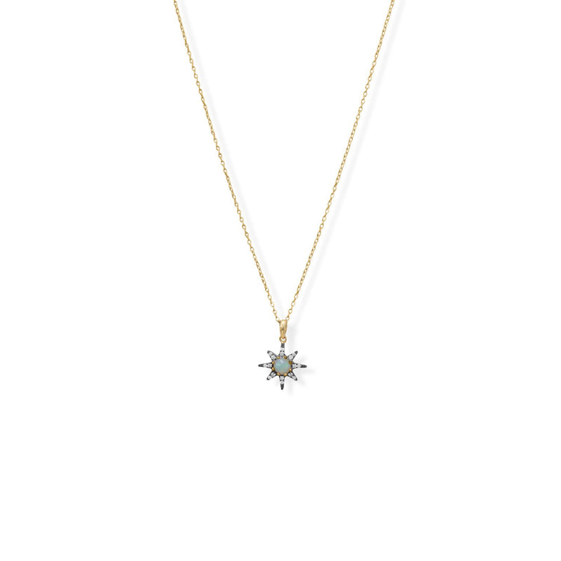 North star necklace.