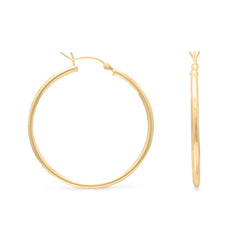 2mm x 40mm Gold Plated Click Hoop