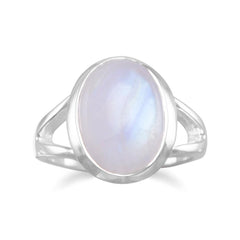 Rainbow Moonstone Ring