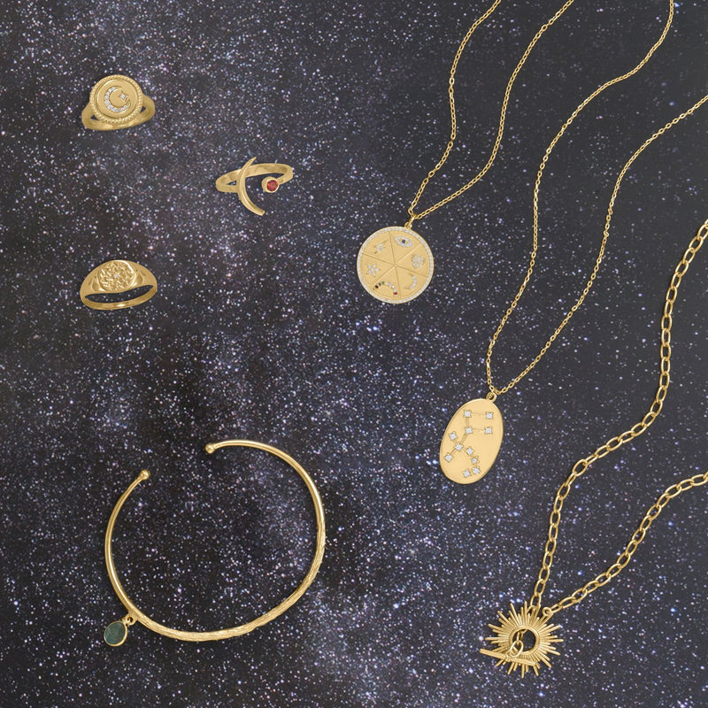 Cosmic Constellations! 16" + 2" Capricorn Coin Necklace